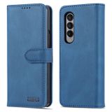 Peňaženkové kožené puzdro AZNS Dream na Samsung Galaxy Z Fold4 - Modrá