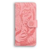Peňaženkové kožené puzdro TIGER na Honor X8 4G – Ružová