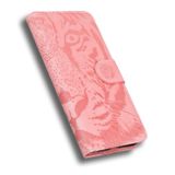 Peňaženkové kožené puzdro TIGER na Honor X8 4G – Ružová