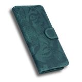 Peňaženkové kožené puzdro TIGER na Honor X8 4G – Zelená