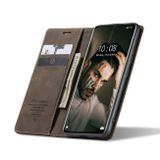 Peňaženkové kožené puzdro CaseMe na Xiaomi 12 Pro - Kávová
