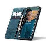 Peňaženkové kožené puzdro CaseMe na Xiaomi 12 Pro - Modrá