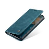 Peňaženkové kožené puzdro CaseMe na Xiaomi 12 Pro - Modrá