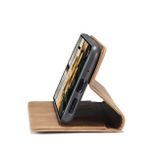 Peňaženkové kožené puzdro CaseMe na Xiaomi 12X – Hnedá