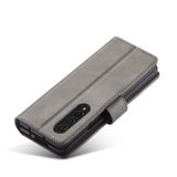 Peňaženkové kožené puzdro LC.IMEEKE Calf na Samsung Galaxy Z Fold4 - Šedá