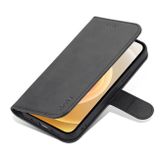Peňaženkové kožené puzdro AZNS na iPhone 14 - Čierna