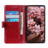 Peňaženkové kožené puzdro na Huawei P40 Lite E - Wine Red