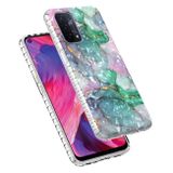 Gumený kryt AIRBAG na Oppo A54 5G - Ink Green Marble