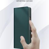 Peňaženkové kožené puzdro Split na Samsung Galaxy Z Fold4 - Čierny karbón