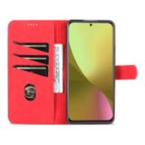 Peňaženkové kožené puzdro AZNS na Xiaomi 12 Lite – Červená