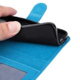Peňaženkové kožené puzdro EMBOSSED na Xiaomi 12X – Modrá
