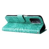 Peňaženkové kožené puzdro SUNFLOWER na Oppo A54 5G - Zelená