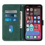 Peňaženkové kožené puzdro CROSSBODY na iPhone 14 Pro Max - Zelená