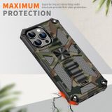 Kryt Magnetic Holder Armor na iPhone 14 Pro Max - Tmavomodrá