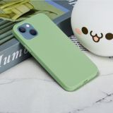 Gumený kryt Solid Color na iPhone 14 Plus – Mätovo zelená
