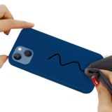 Gumený kryt Solid Color na iPhone 14 Plus – Kobaltovo modrá