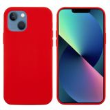 Gumený kryt Solid Color na iPhone 14 Plus – Červená