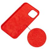 Gumený kryt Solid Color na iPhone 14 Plus – Červená