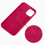 Gumený kryt Solid Color na iPhone 14 Plus – Ružovočervená
