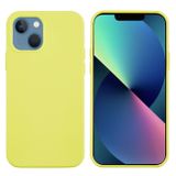 Gumený kryt Solid Color na iPhone 14 Plus – Citrónovo žltá