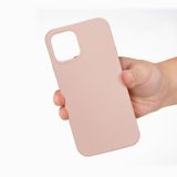 Gumený kryt Solid Color na iPhone 14 Plus – Pieskovo ružová