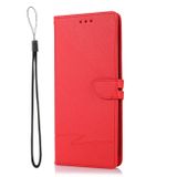 Peňaženkové kožené puzdro CROSS na Samsung Galaxy A03 – Červená