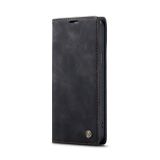 Peňaženkové kožené puzdro CaseMe na iPhone 14 Plus - Čierna
