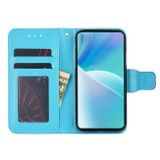 Peňaženkové kožené puzdro Crystal na Motorola Edge 30 - Svetlo modrá