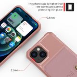 Gumený kryt Magnetic Wallet na iPhone 14 – Ružovozlatá