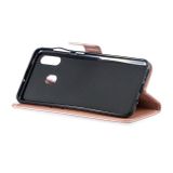 Peňaženkové kožené puzdro na Samsung Galaxy A30 - Fialový