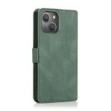 Peňaženkové kožené puzdro RETRO na iPhone 14 Plus - Zelená