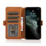 Peňaženkové kožené puzdro RETRO na iPhone 14 Plus - Hnedá
