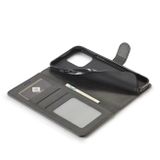 Peňaženkové kožené puzdro LC.IMEEKE na iPhone 14 Pro - Čierna