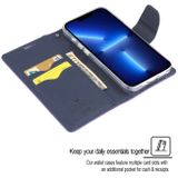Peňaženkové kožené puzdro GOOSPERY na iPhone 14 Pro Max - Hnedá