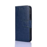 Peňaženkové kožené puzdro CRYSTAL na iPhone 14 Plus - Kráľovská modrá