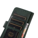 Peňaženkové kožené puzdro COW na Motorola Moto G32 - Zelená