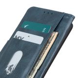 Peňaženkové kožené puzdro MIRREN na Motorola Moto G32 - Modrá