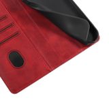 Peňaženkové kožené puzdro na Huawei P50 - Červená