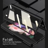 Plastový kryt GKK Litchi na Samsung Galaxy Z Fold4 - Šedá