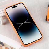 Gumený kryt SILICONE na iPhone 14 Pro Max - Oranžová