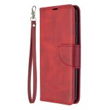Peňaženkové kožené puzdro Retro na Samsung Galaxy A41- Červená