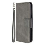 Peňaženkové kožené puzdro Retro na Samsung Galaxy A41- Sivá
