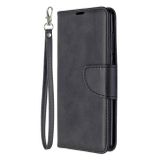 Peňaženkové kožené puzdro Retro na Samsung Galaxy A41-Čierna