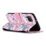 Peňaženkové 3D puzdro na Huawei P40 Lite - Painting Horizontal - Pink Pony