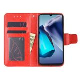 Peňaženkové kožené puzdro CRYSTAL na Motorola Moto G32 - Červená