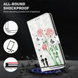 Peňaženkové 3D puzdro PAINTED na Oppo A54 5G - Couple Rose