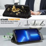 Peňaženkové 3D puzdro PAINTED na Oppo A54 5G - Golden Swallow Butterfly