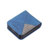 Kožený kryt Rhombus na Samsung Galaxy Z Flip4 - Modrá