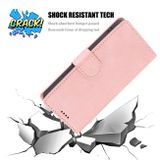 Peňaženkové kožené puzdro FANTASY na iPhone 14 Pro - Ružovozlatá