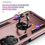 Kryt Magnetic Holder Armor na Moto E32 - Ružovo zlatá